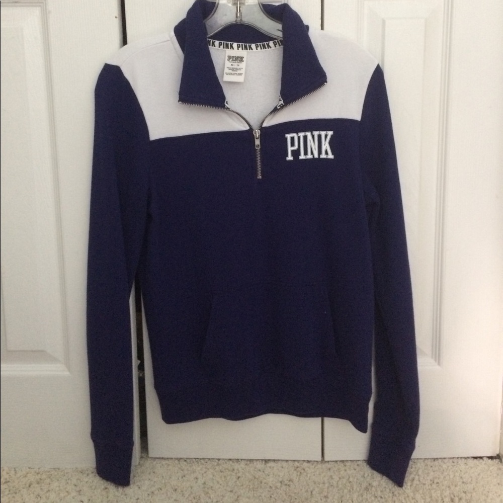 NWOT Victoria's Secret pink half zip
