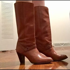 Vintage Brown Leather Boots