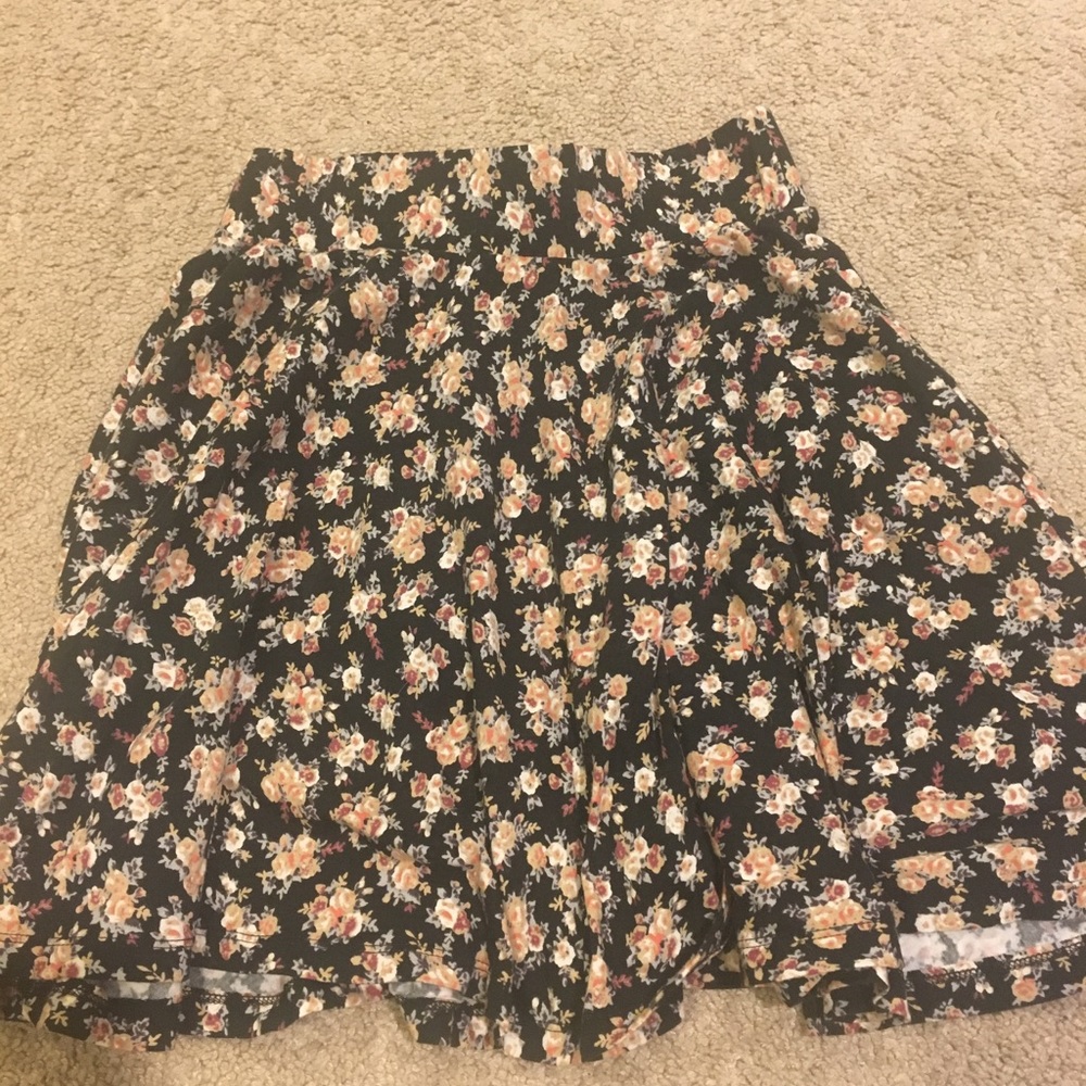 Urban outfitters floral skater skirt