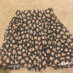 Urban outfitters floral skater skirt