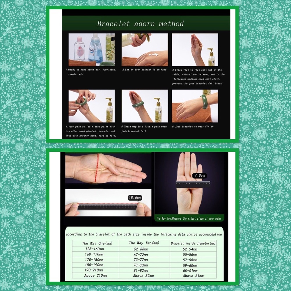 Last one Beautiful natural green jade bangle - Picture 3 of 4