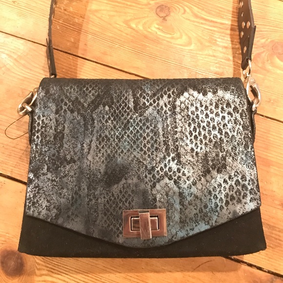 NWOT Free People trendy suede crossbody bag - Picture 6 of 8