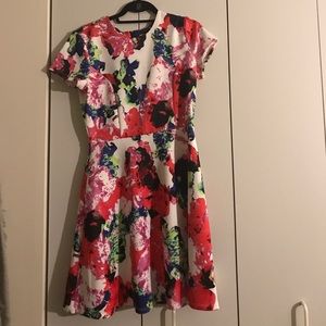 Milly floral mini dress