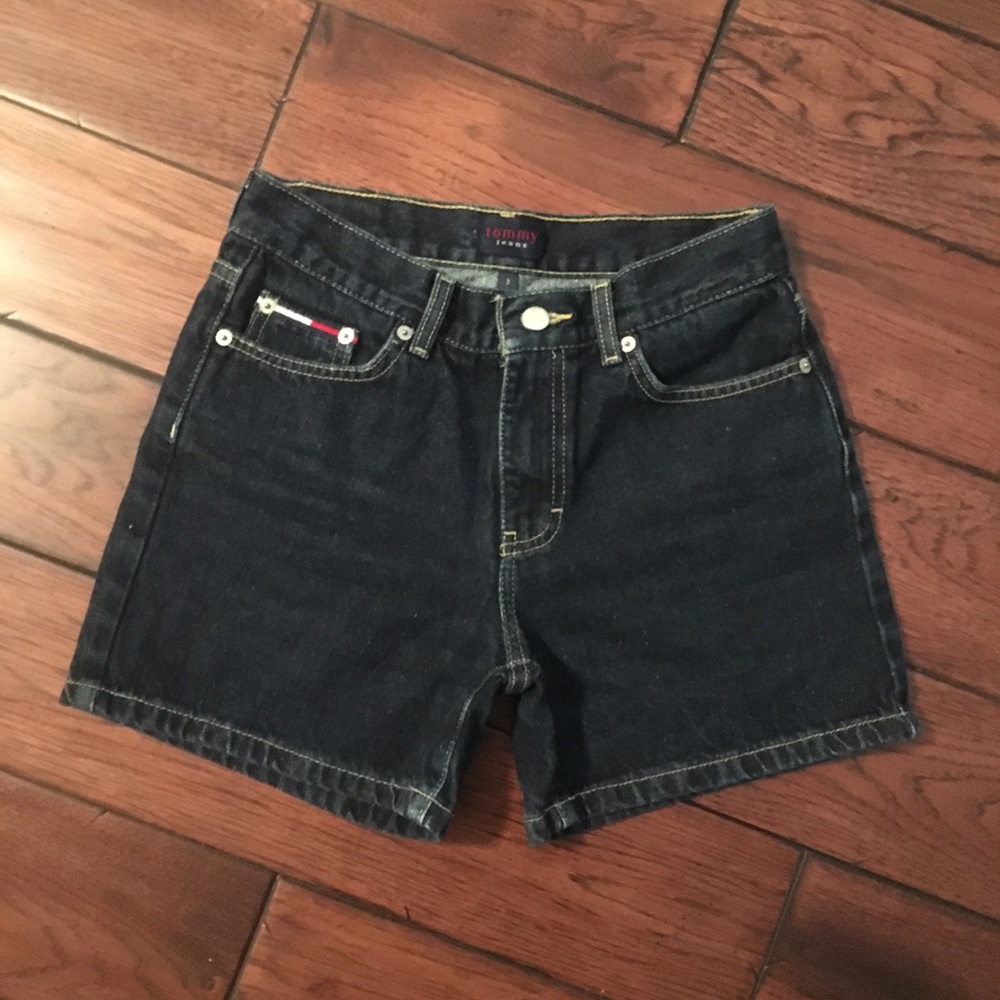 Tommy Hilfiger hipster jeans denim dark shorts