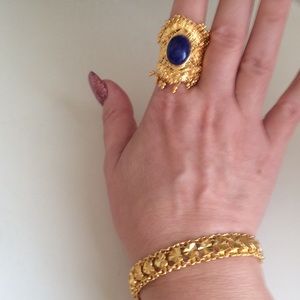 Jaipur ring and bracelet set