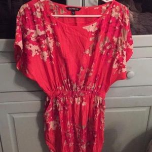 Floral print mid length dress