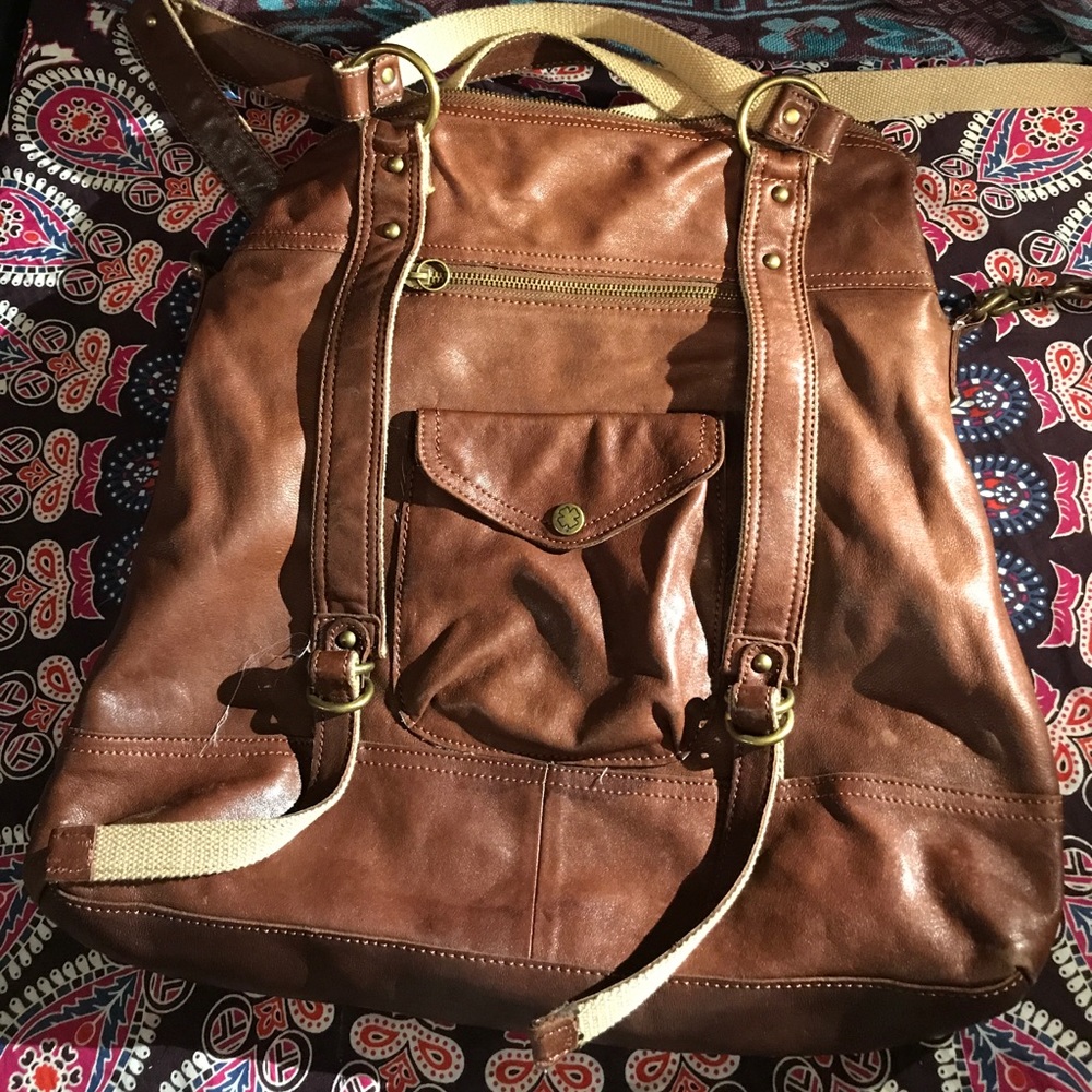 Unique Lucky Brand Convertible Crossbody Backpack