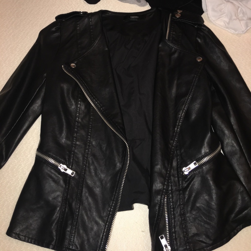 Faux Leather Jacket