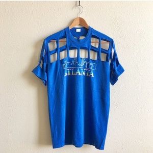 Vintage Royal Blue Atlanta T Shirt One Of A Kind