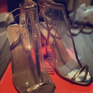 Clear Open Toed Heels