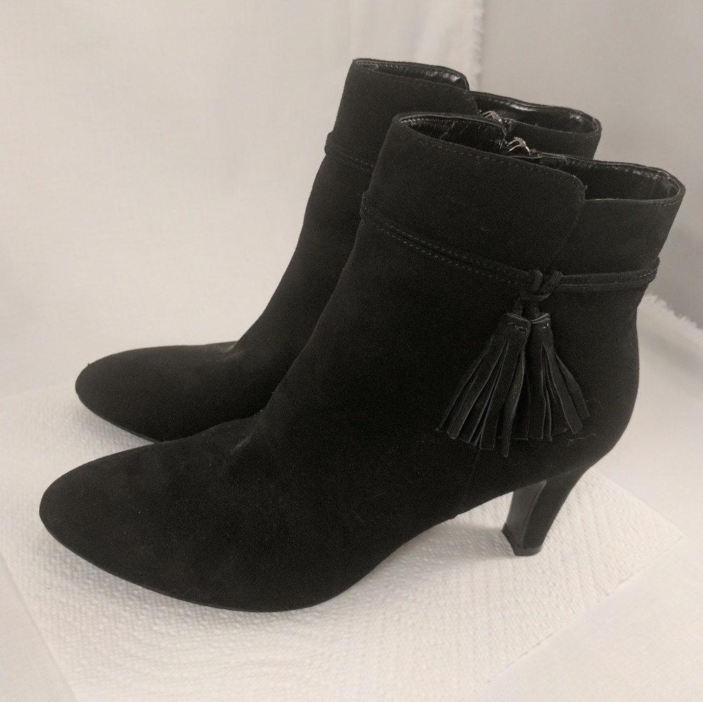 Black Ankle Heel Boots