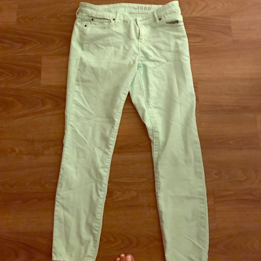 Gap Women's Seafoam green jeans