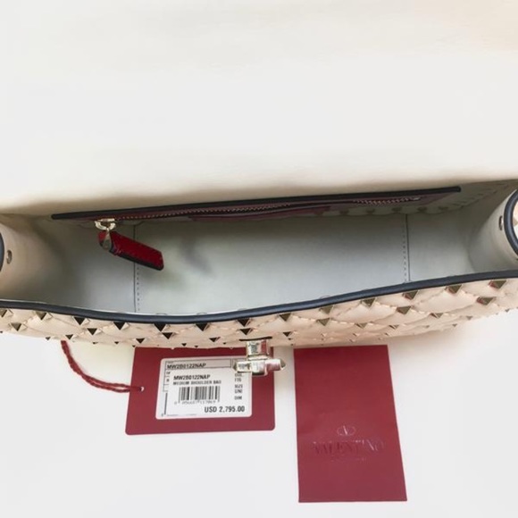 New Valentino Pike Leather Studded Shoulder Bag - Picture 5 of 8