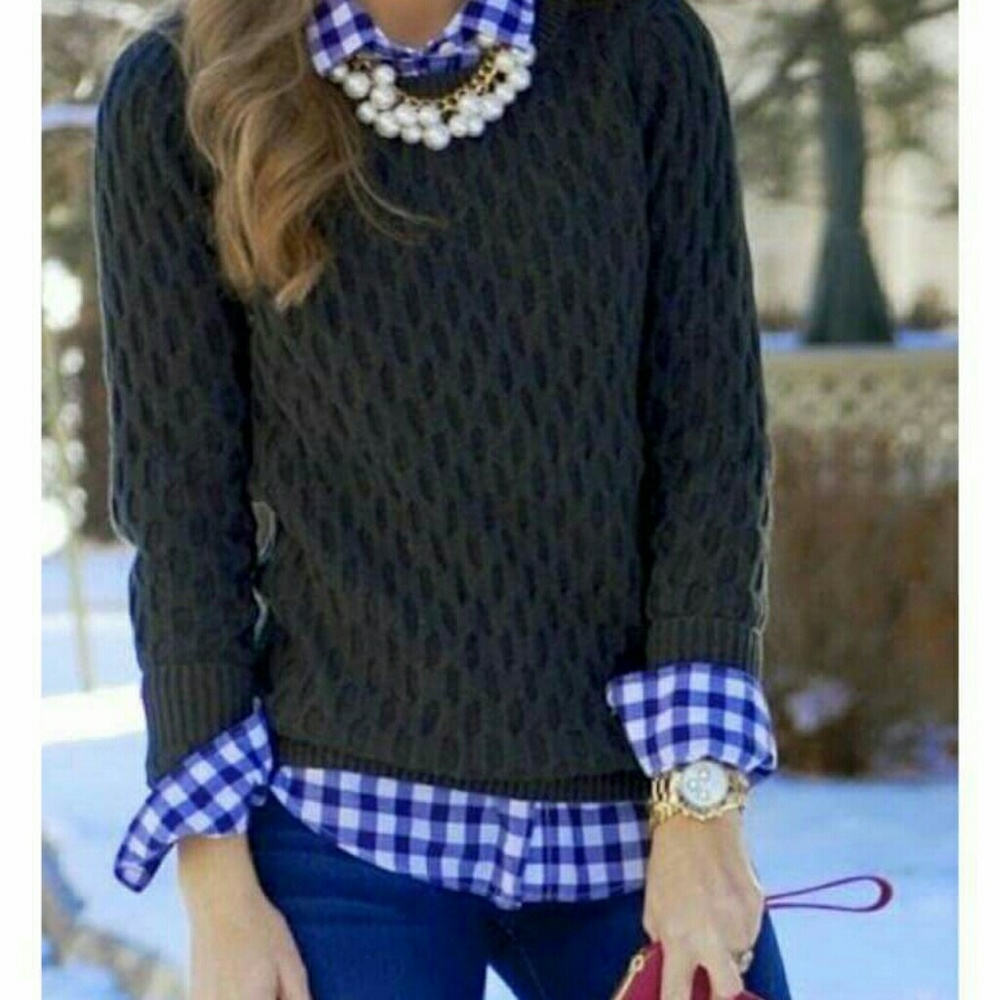 American Eagle Blue Checked Shirt