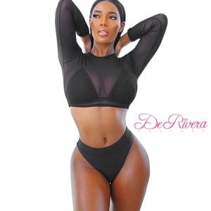 3 piece High waist swimsuit