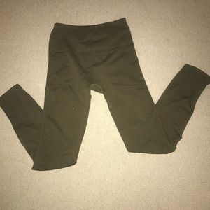 Free people army green leggings