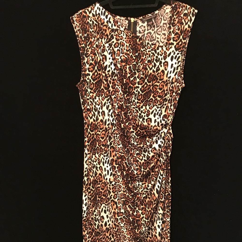 Victoria's Secret animal print faux wrap dress