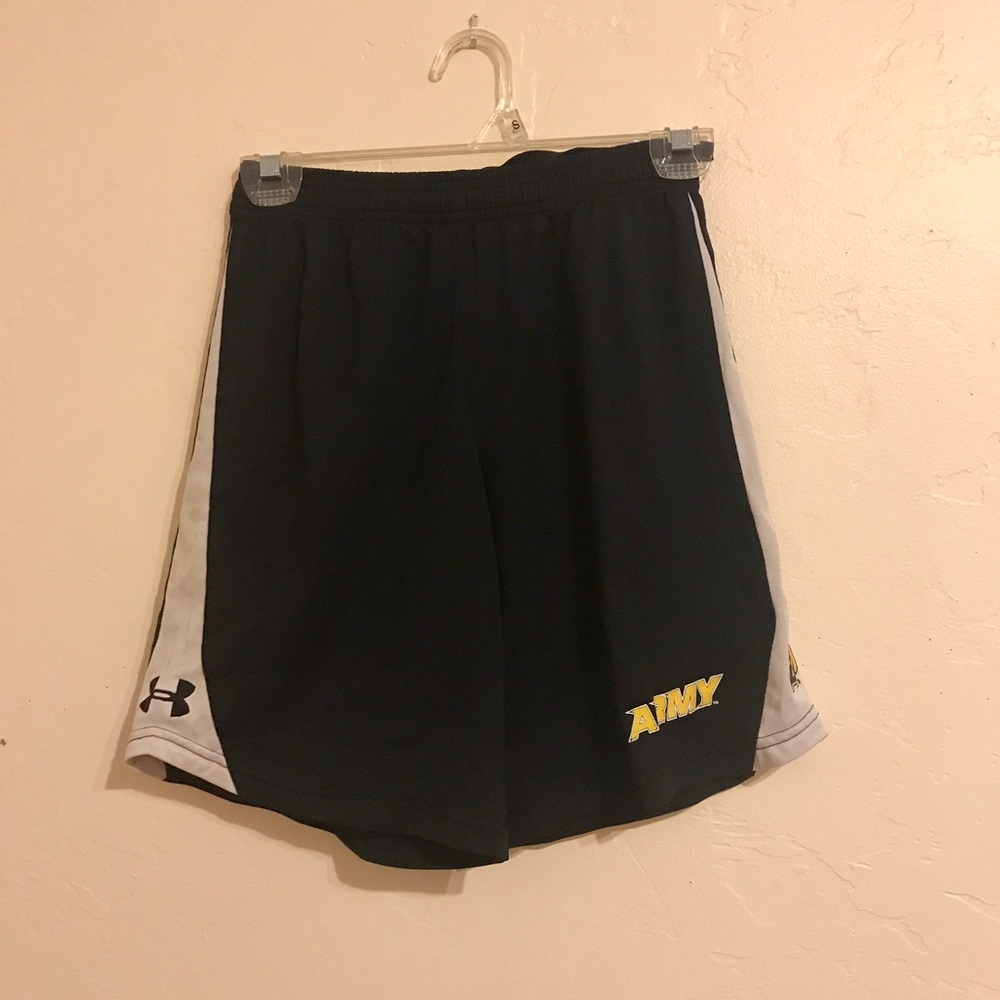 black athletic shorts