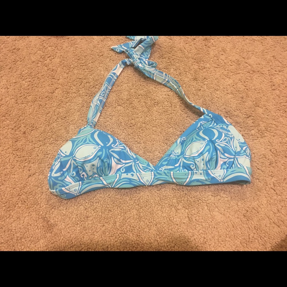 Lili Pulitzer fish bathing suit top