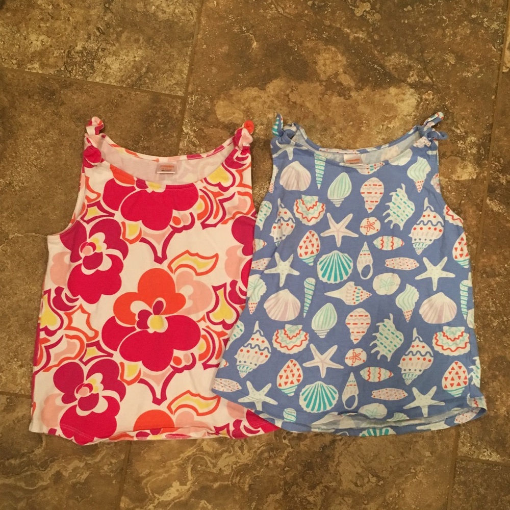 Gymboree summer fun sleeveless shirts, size M(7-8)