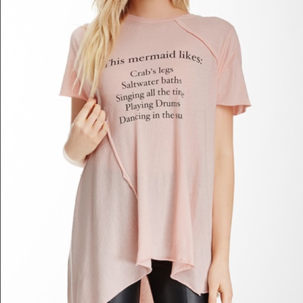 Wildfox This Mermaid Likes Pink Tee