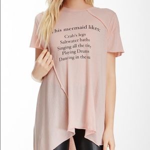 Wildfox This Mermaid Likes Pink Tee