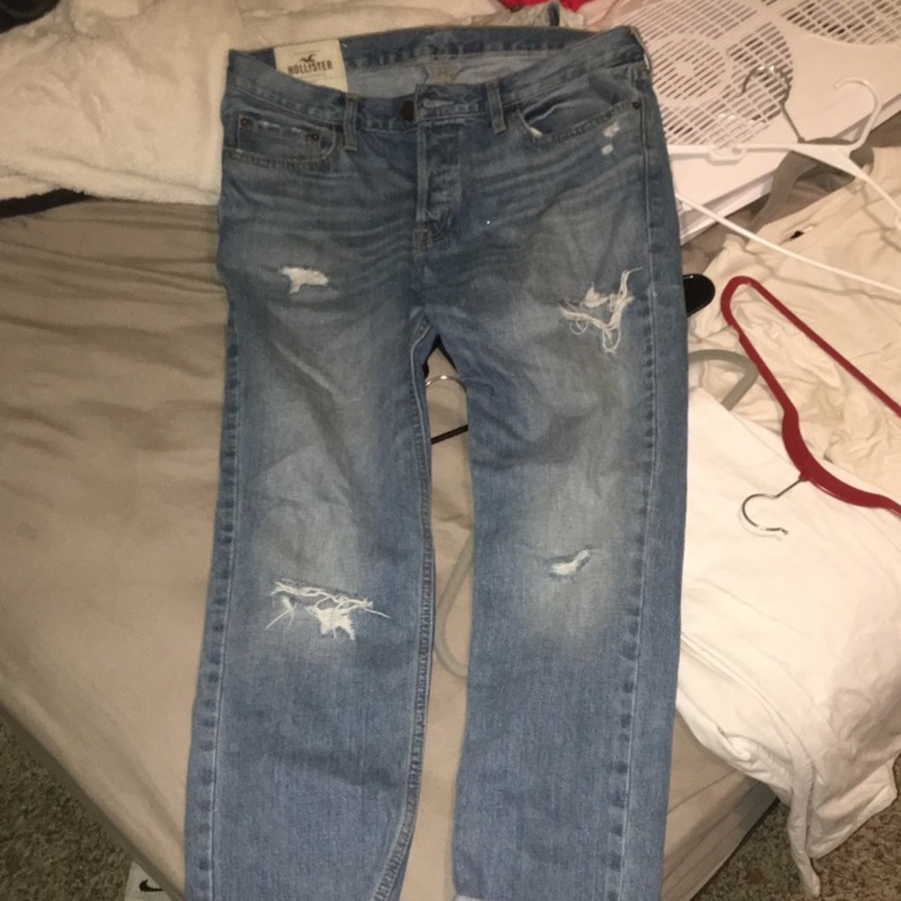 Hollister ripped jeans