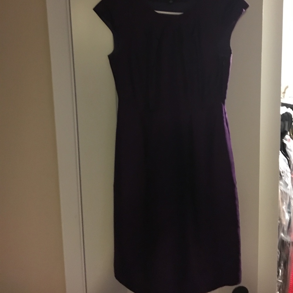 Deep purple silk Banana Republic dress