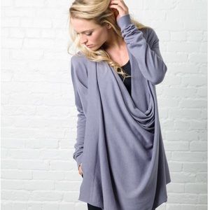 Crane and lion wrap sweater