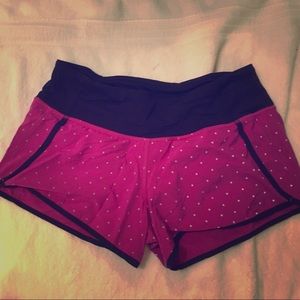 Purple lulu lemon shorts