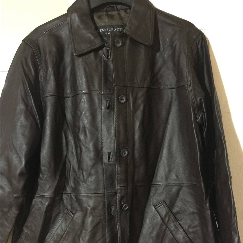 Chocolate Brown Leather Jacket