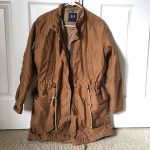 GAP heavy khaki coat utility jacket