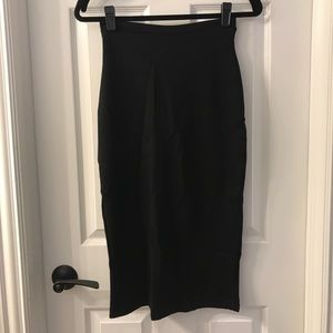 urban outfitters body con midi skirt