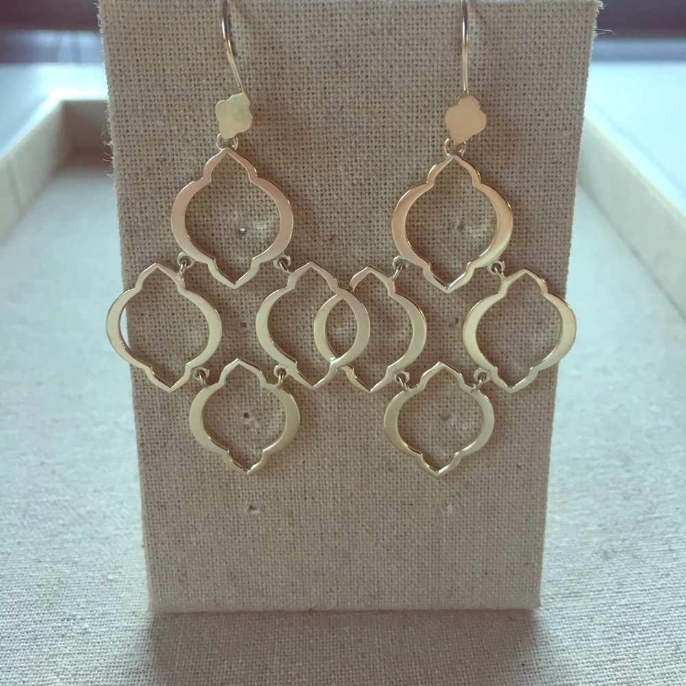 Stella & Dot Arabesque Chandelier Earrings