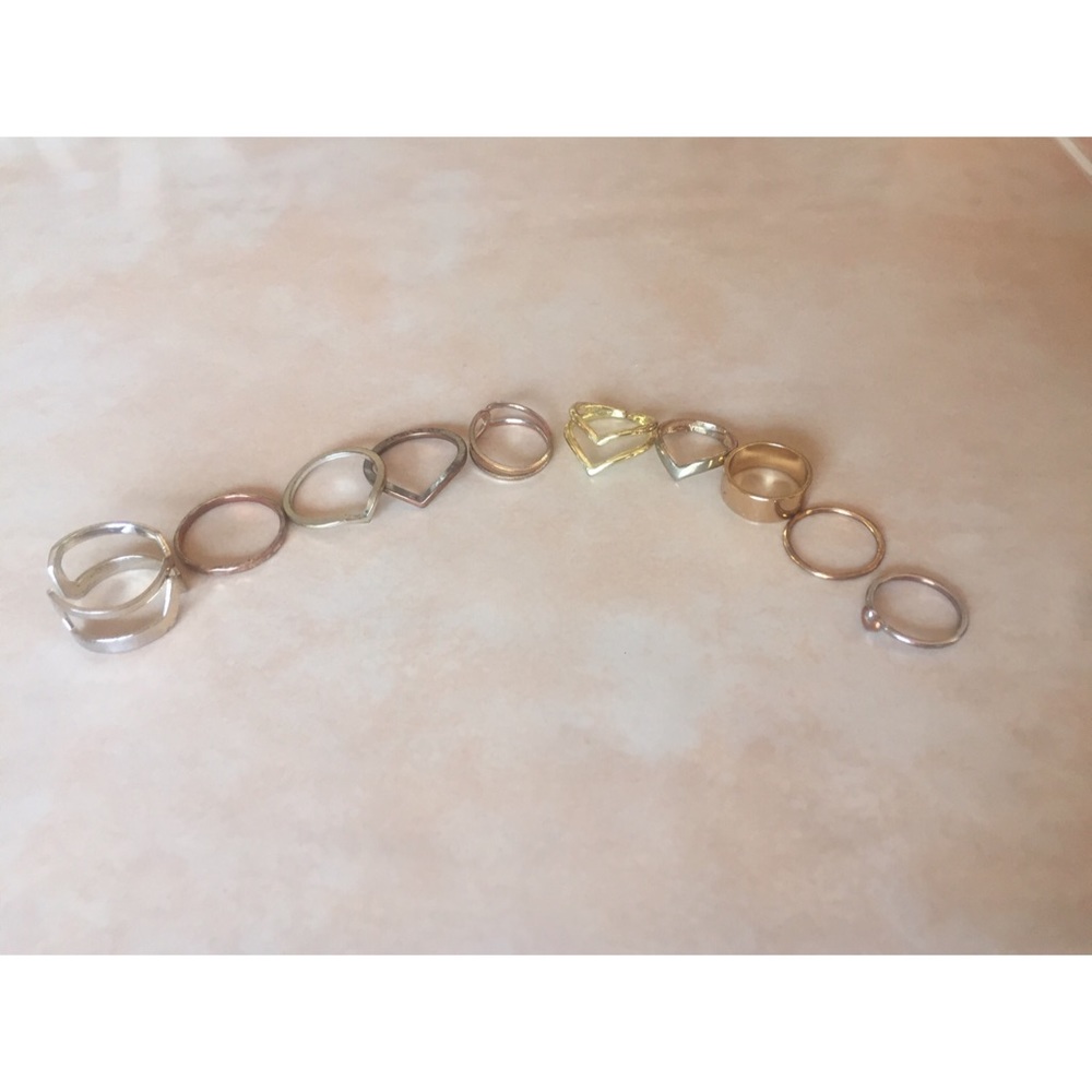 Assortment various rings