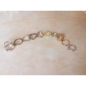 Assortment various rings