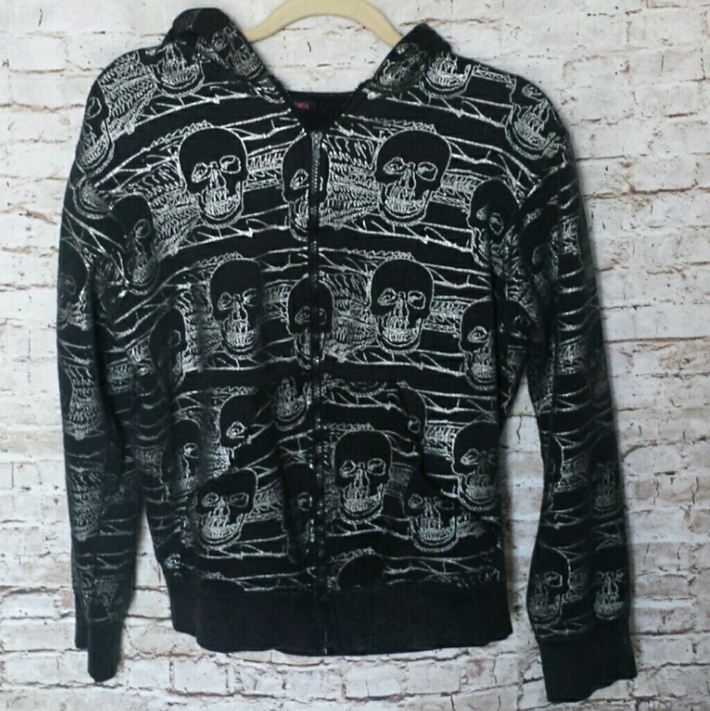 Andy Warhol Black Skull Hoodie