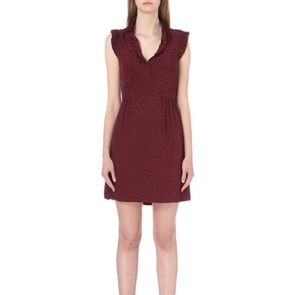 ISO sandro polka dot poplin dress