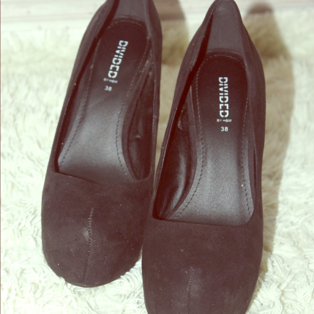 H&M black platform pumps
