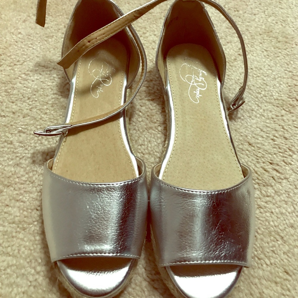 Silver sandals