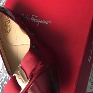 Women Patent Ferragamo Flats