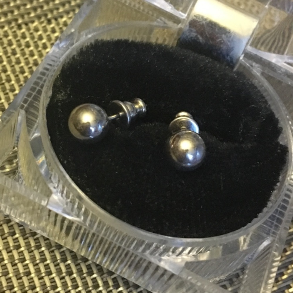 Sterling silver ball studs