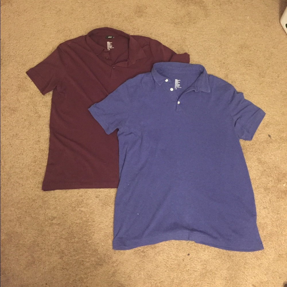 2 H&M polo shirts