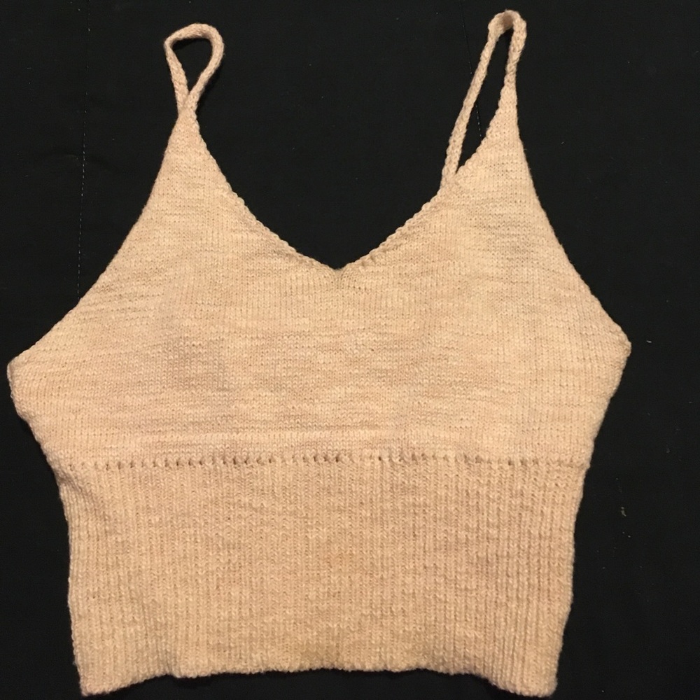 Knitted crop top