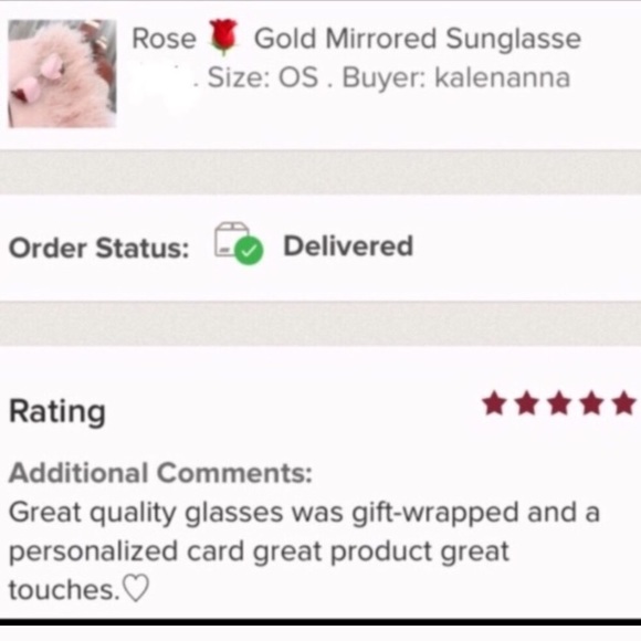 Gorgeous Rose Gold Mirrored Sunglasses - Picture 6 of 8