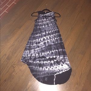 Asymmetrical Hi-Low tie-dye dress