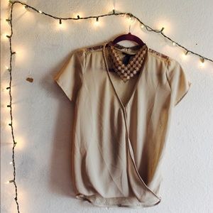 Forever 21 nude blouse