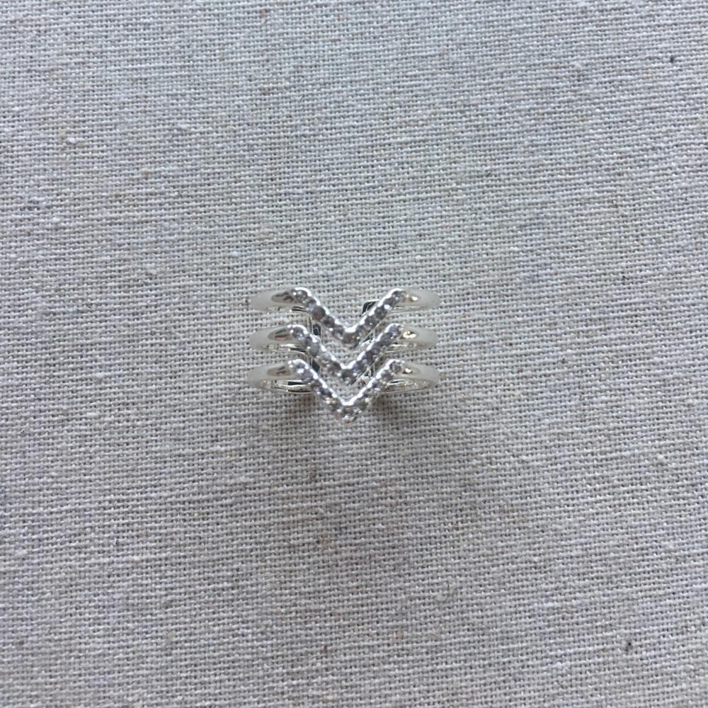 Stella & Dot Pave Chevron Ring