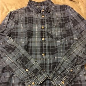 Blue Plaid Shirt