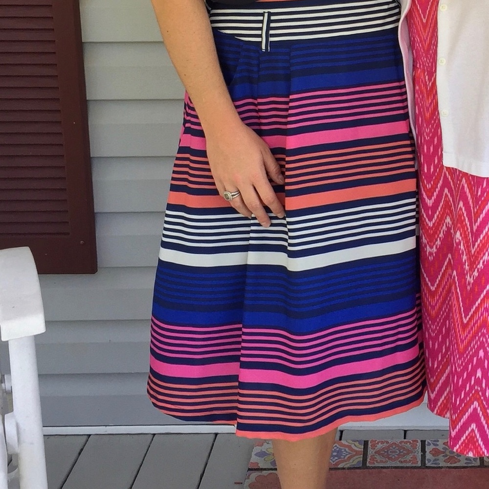 EUC Old Navy Stripe Skirt (lined) Size L
